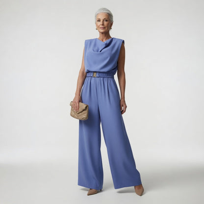 Thaïsie™ — Jumpsuit med firevejsstretch og flydende elegance