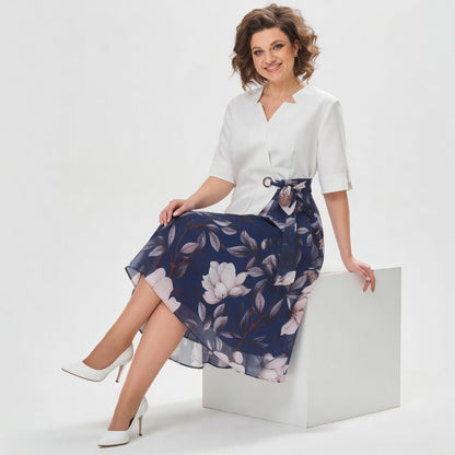 Mélusine™ — Blomstret nederdelssæt i romantisk elegance