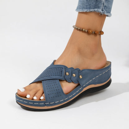 Raphaëlle™ — Elegante sandaler med krydsede remme og naturlig komfort