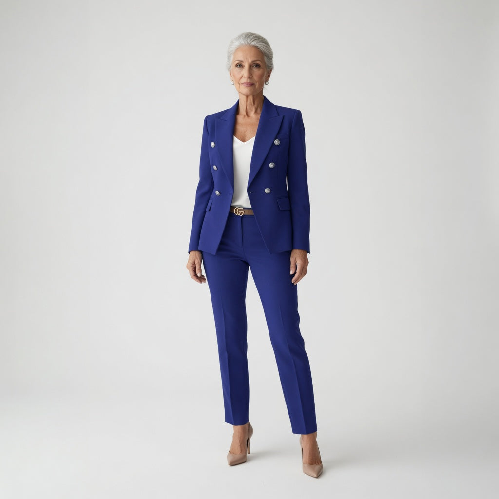Odette™ — Elegant buksedragt med flydende fald