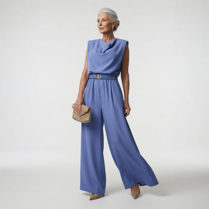 Thaïsie™ — Jumpsuit med firevejsstretch og flydende elegance