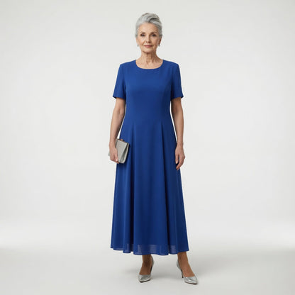 Victorine™ — Lang festkjole med elegant blomsterdesign