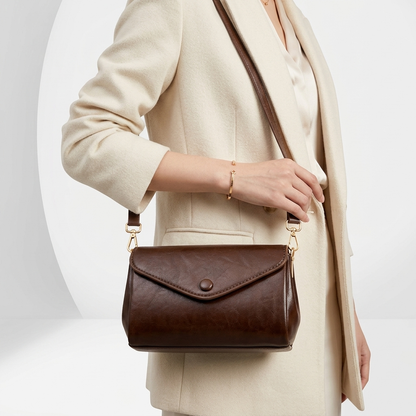 Noléna™ — Elegant crossbody-taske i læder i minimalistisk stil