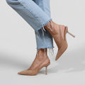 Beige ruskind
