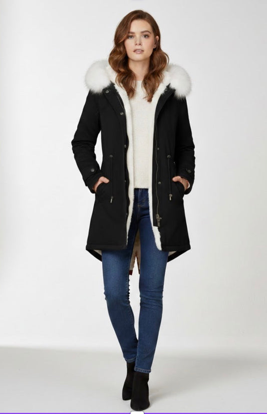Giulia d’Hiver™ — Varm frakke med elegant hætte