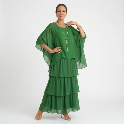 Élyssane™ — Bohemekjole med flæser i tidløs elegance