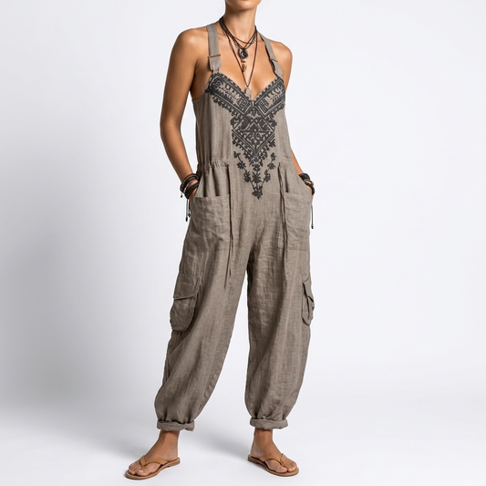 Évorélia™ — Flydende bohemejumpsuit med naturlig elegance