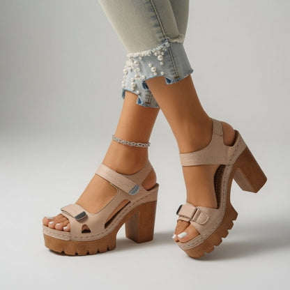 Célimène™ — Sandal med blokhæl og plateau i urban stil
