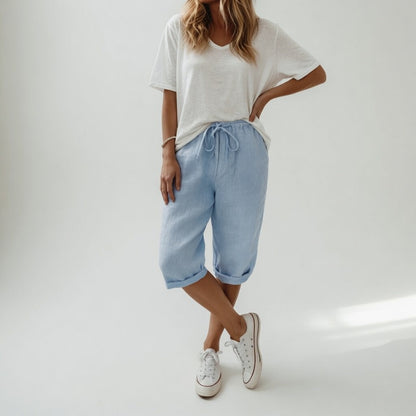 Fernande™ — Afslappede bermudashorts i 100 % bomuld i sommerstil