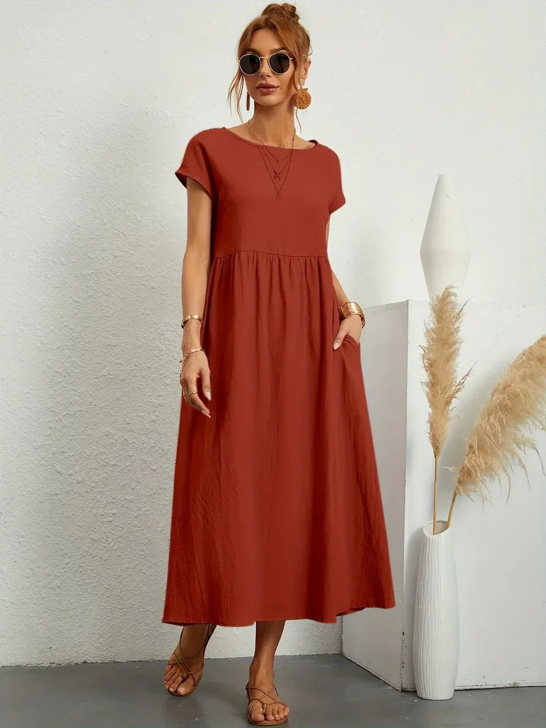 Gabrielle™ - Flydende midikjole med tidløs elegance