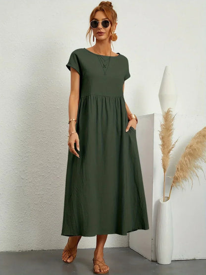 Gabrielle™ — Flydende midikjole med tidløs elegance