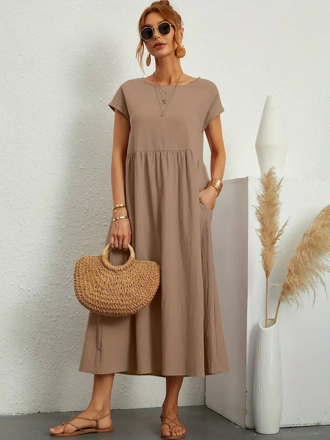 Gabrielle™ - Flydende midikjole med tidløs elegance