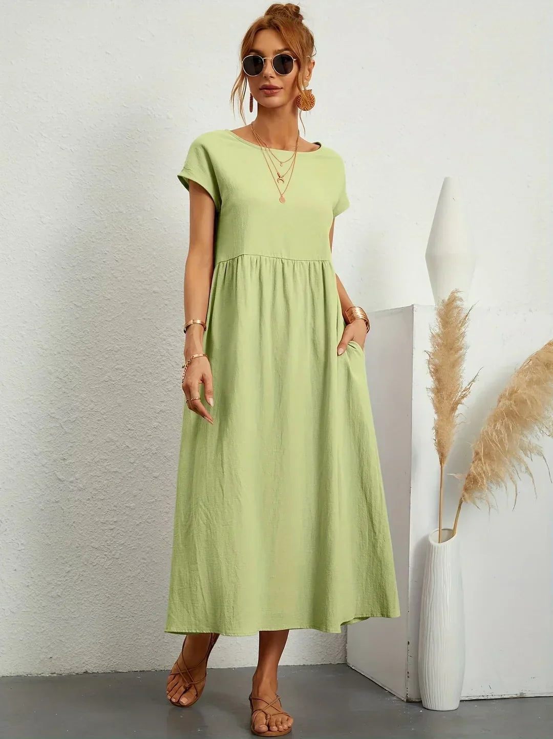 Gabrielle™ - Flydende midikjole med tidløs elegance