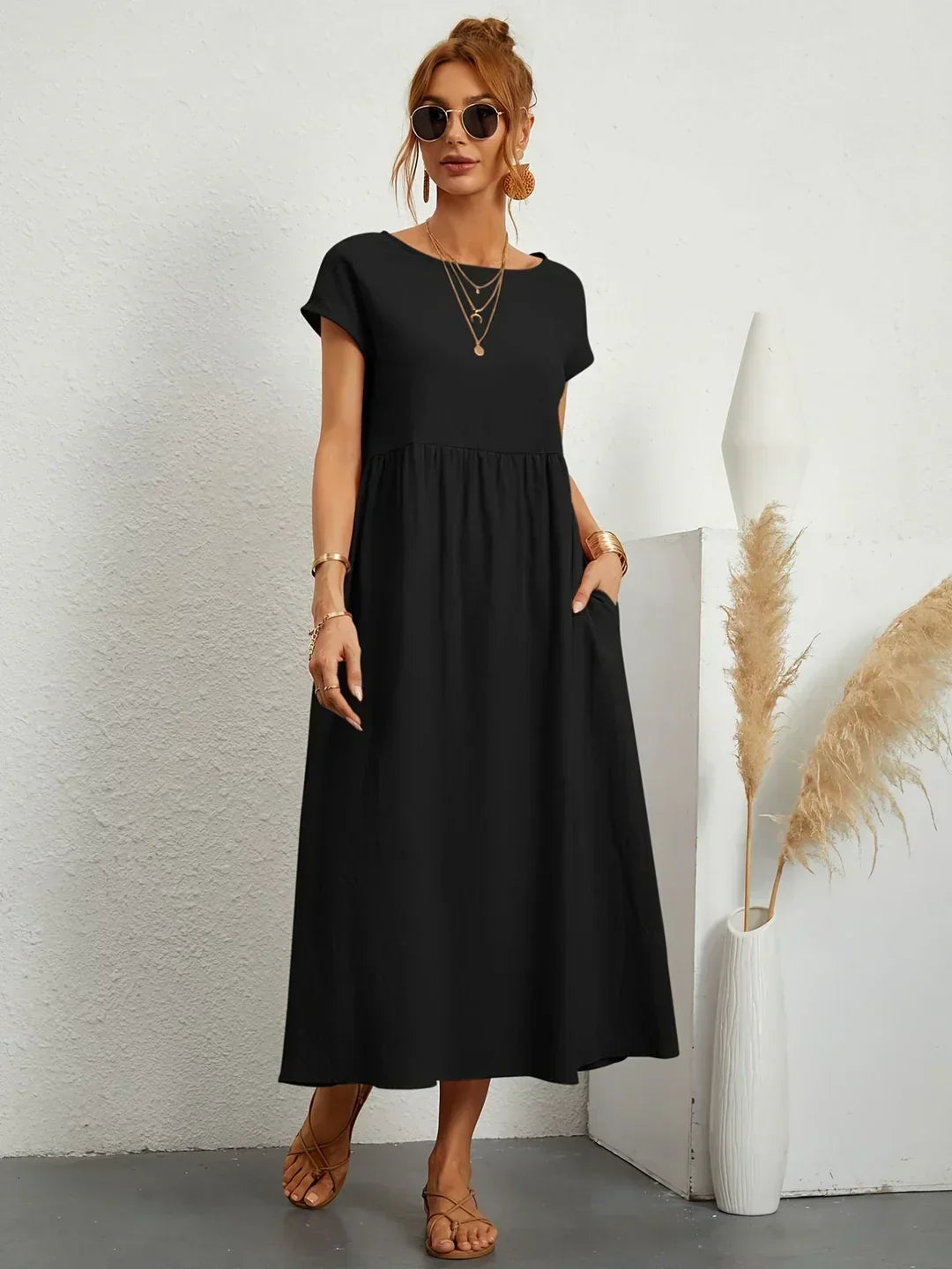 Gabrielle™ - Flydende midikjole med tidløs elegance
