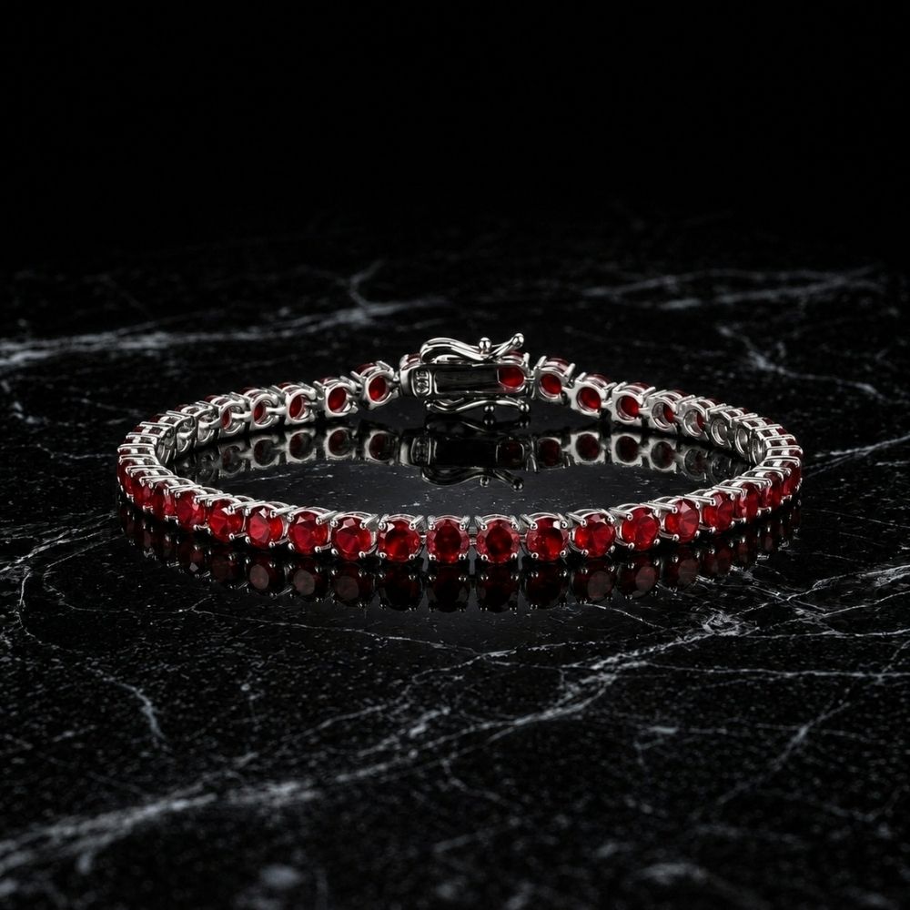 Rubin Tennis Armbånd