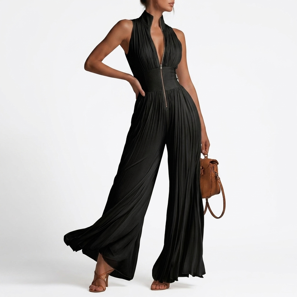 Zéphyria™ — Flydende jumpsuit med blomsterprint og sommerelegance