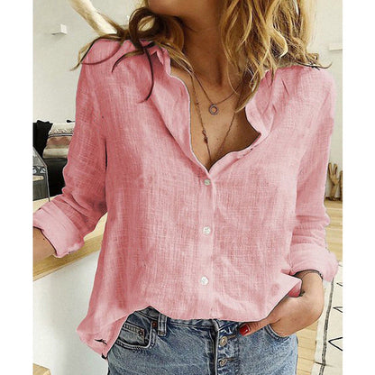 Aurélie™ — Elegant bomuldsbluse i naturlig stil