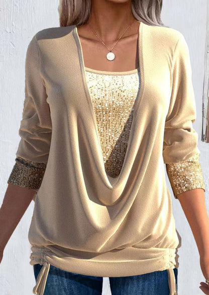 Valentine™ — Elegant lang bluse med lagdelt effekt