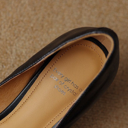 Cymara pumps i læder