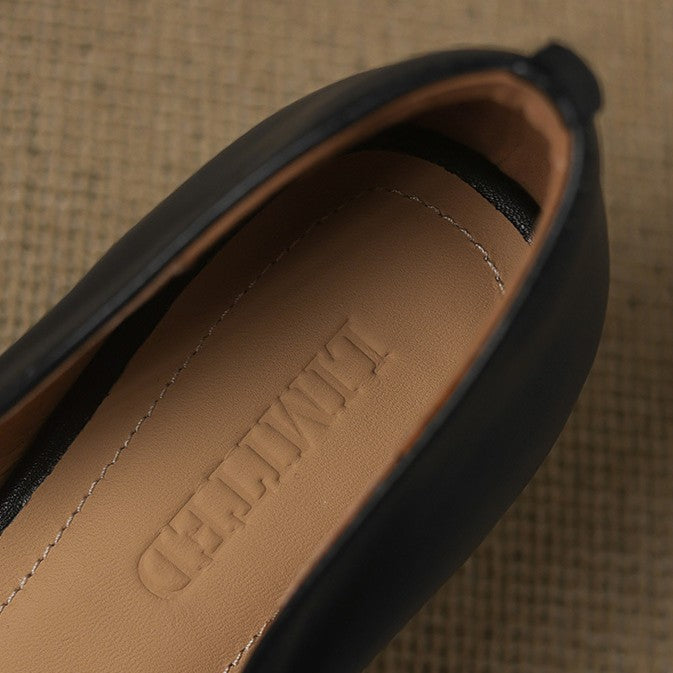 Calenne kitten heels i læder