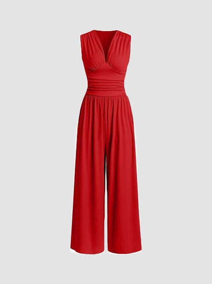 Margaux™ — Elegant flydende ærmeløs jumpsuit