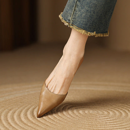 Ceyra Kitten Heels i læder
