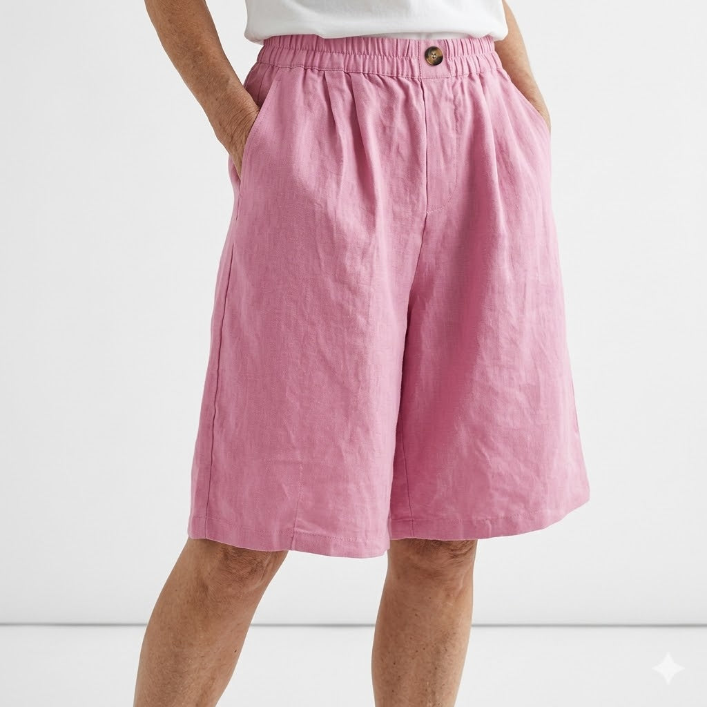Wandeline™ — Vide shorts med elastik i taljen og naturlig sommerkomfort