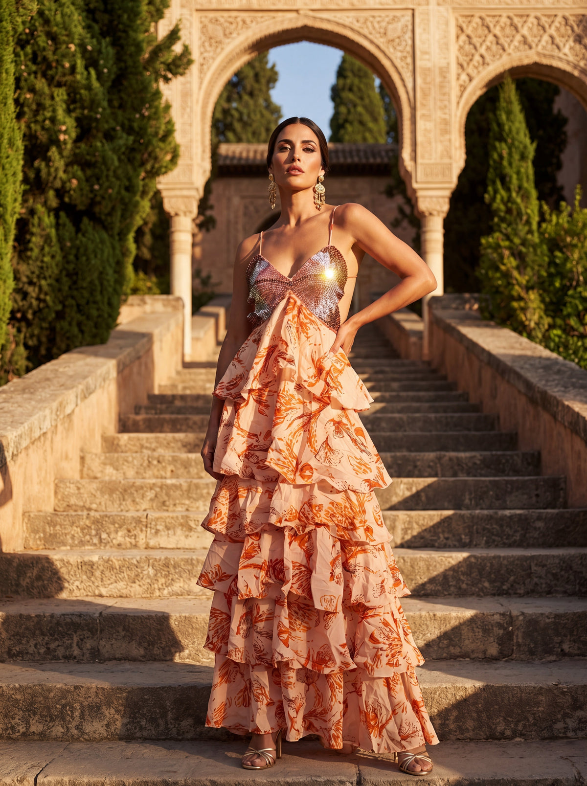Elegant Ibiza-kjole i silke – Maison Claire et Sylvie