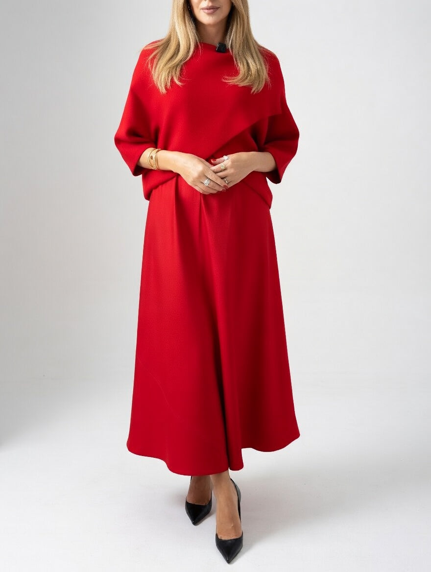 Soléanne™ — Elegant, flydende lang kjole i moderne stil