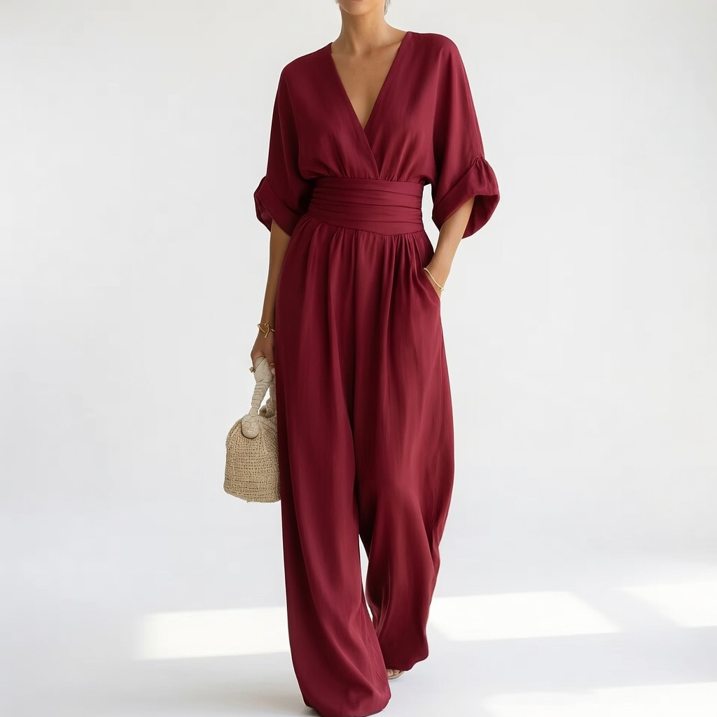 Évoriane™ — Flydende jumpsuit med raffineret sommerelegance