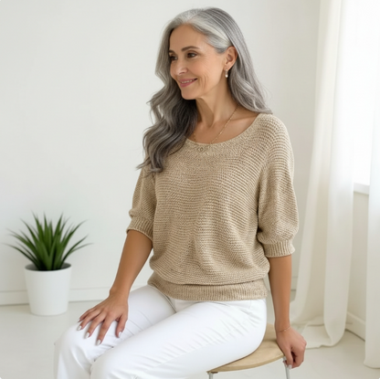 Lucienne™ - Elegant, behageligt og flydende top til hverdagen