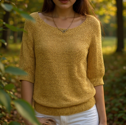 Lucienne™ - Elegant, behageligt og flydende top til hverdagen