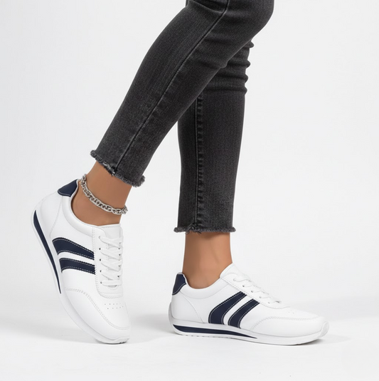 Lucienne™ — Hvide, elegante og komfortable sportssneakers