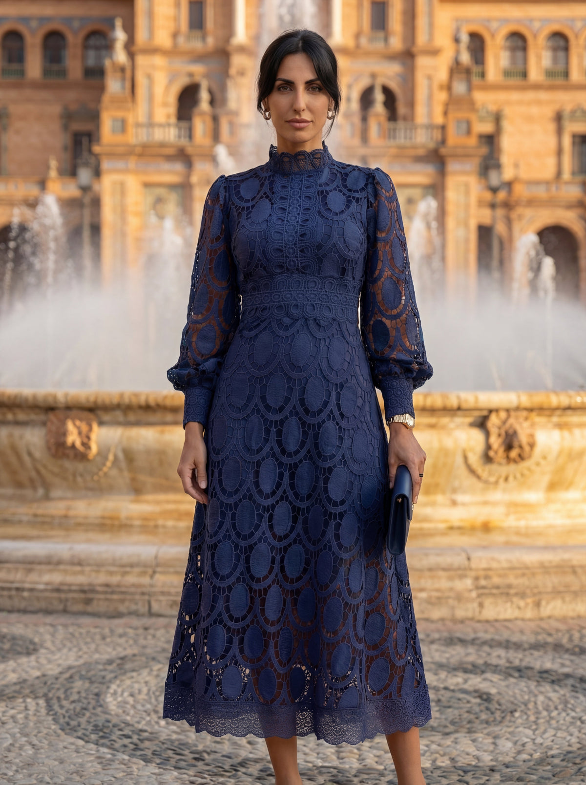 Elegant Carmona-kjole i silke – Maison Claire et Sylvie