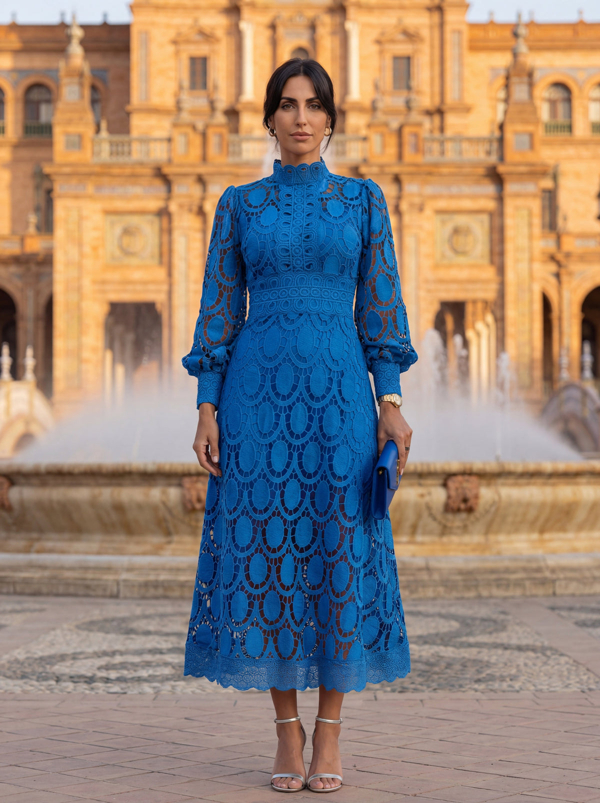Elegant Carmona-kjole i silke – Maison Claire et Sylvie