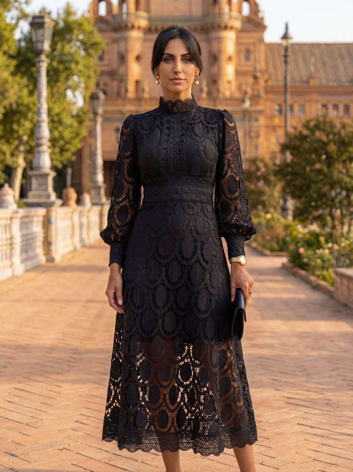 Elegant Carmona-kjole i silke – Maison Claire et Sylvie