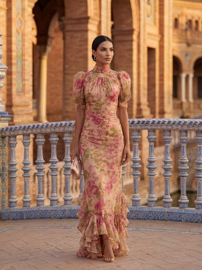 Elegant Rosario-kjole i silke – Maison Claire et Sylvie