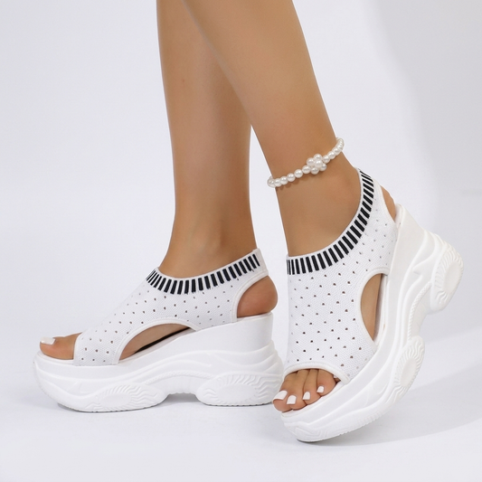 Roxelane™ — Plateausandal med strass, dristig urban chic