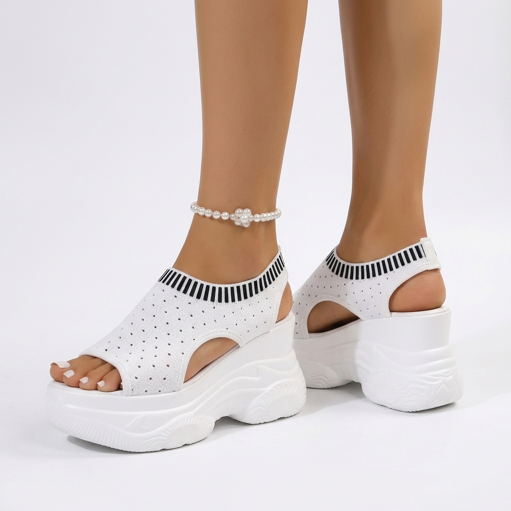 Roxelane™ — Plateausandal med strass, dristig urban chic