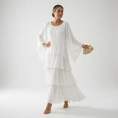 Élyssane™ — Bohemekjole med flæser i tidløs elegance