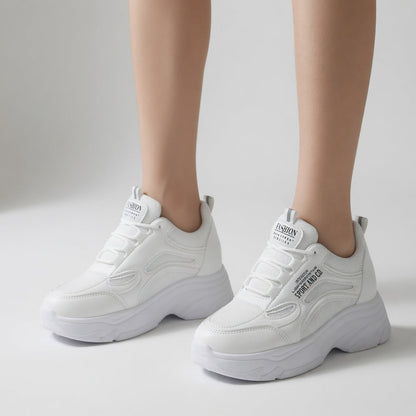 Blanchette™ — Hvid chunky sneaker i feminin urban stil