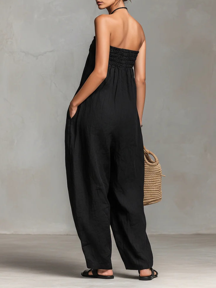 Nina™ | Elegant stropløs jumpsuit