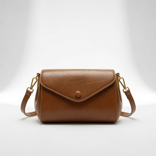 Noléna™ — Elegant crossbody-taske i læder i minimalistisk stil