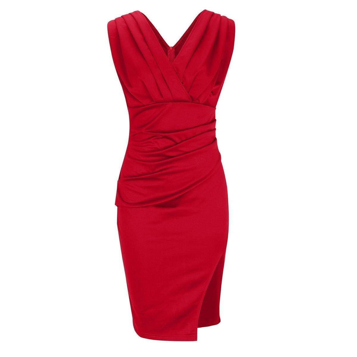 Adrienne™ — Elegant draperet kjole med formende silhuet