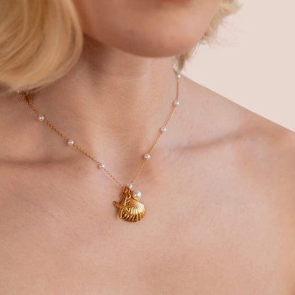 Shell Charm-halskæde