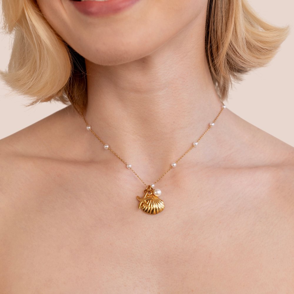 Shell Charm-halskæde
