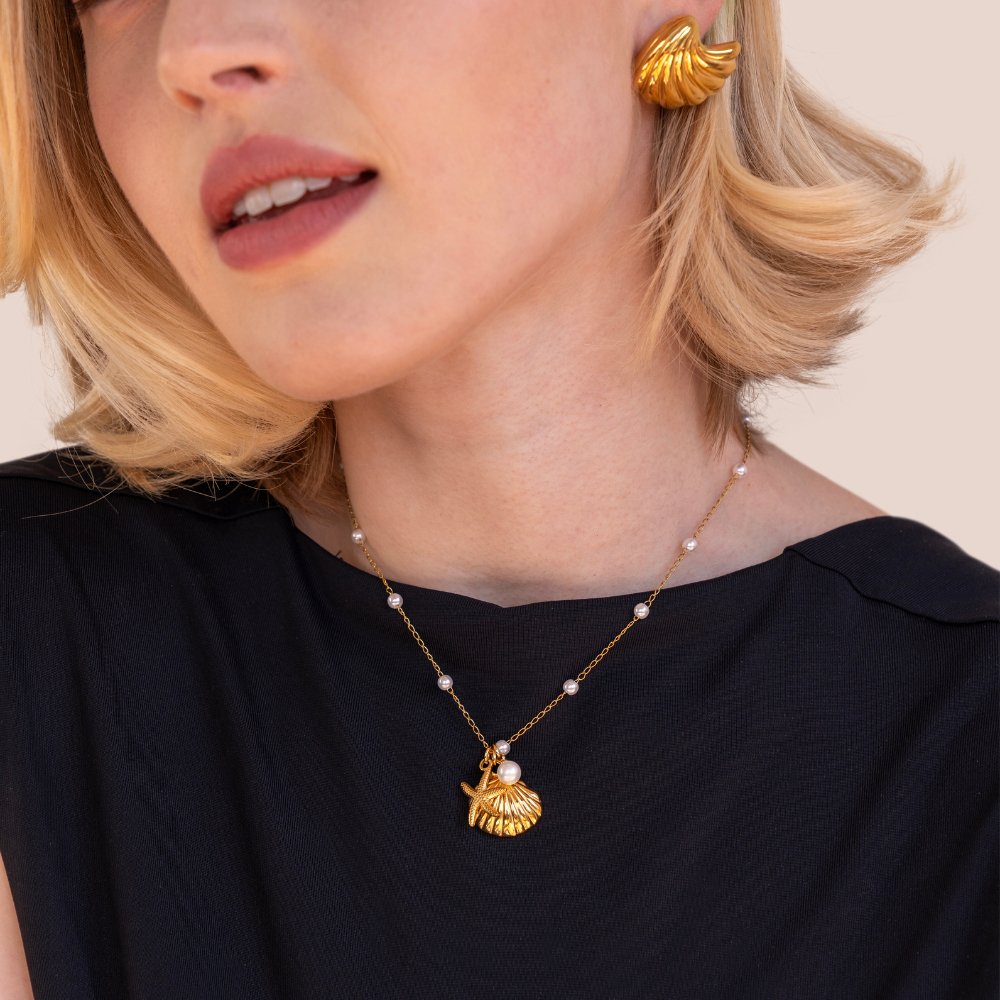 Shell Charm-halskæde