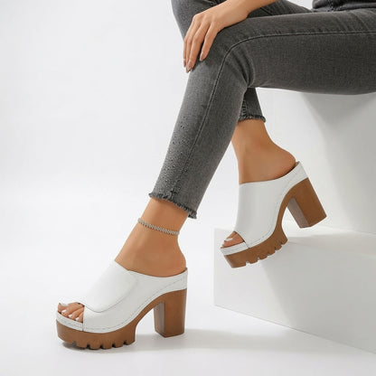 Antonella™ — Elegante træsko med hæl til daglig komfort