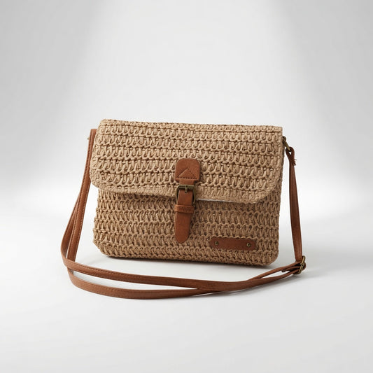 Calissia™ — Flettet crossbody-taske med boheme-charme