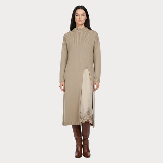 Françoise™ | Varmt og elegant sæt med kjole og trøje